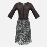 Transparent Lace Skirt Female Black Dress
