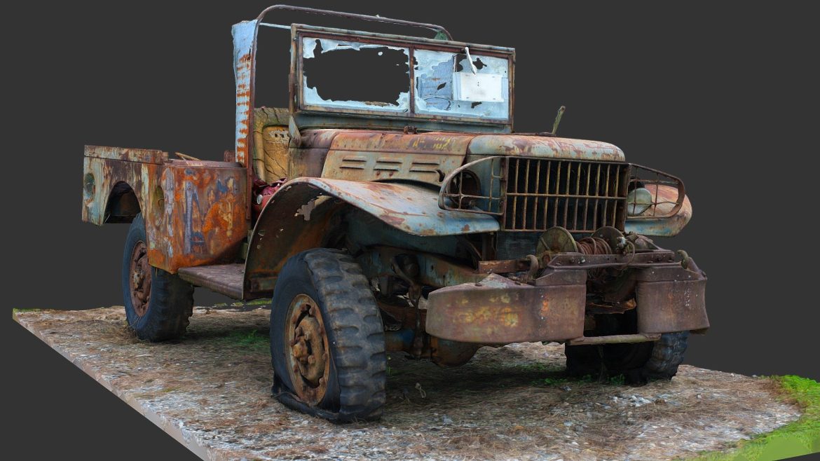 1942 dodge wc52 re scan 3d model