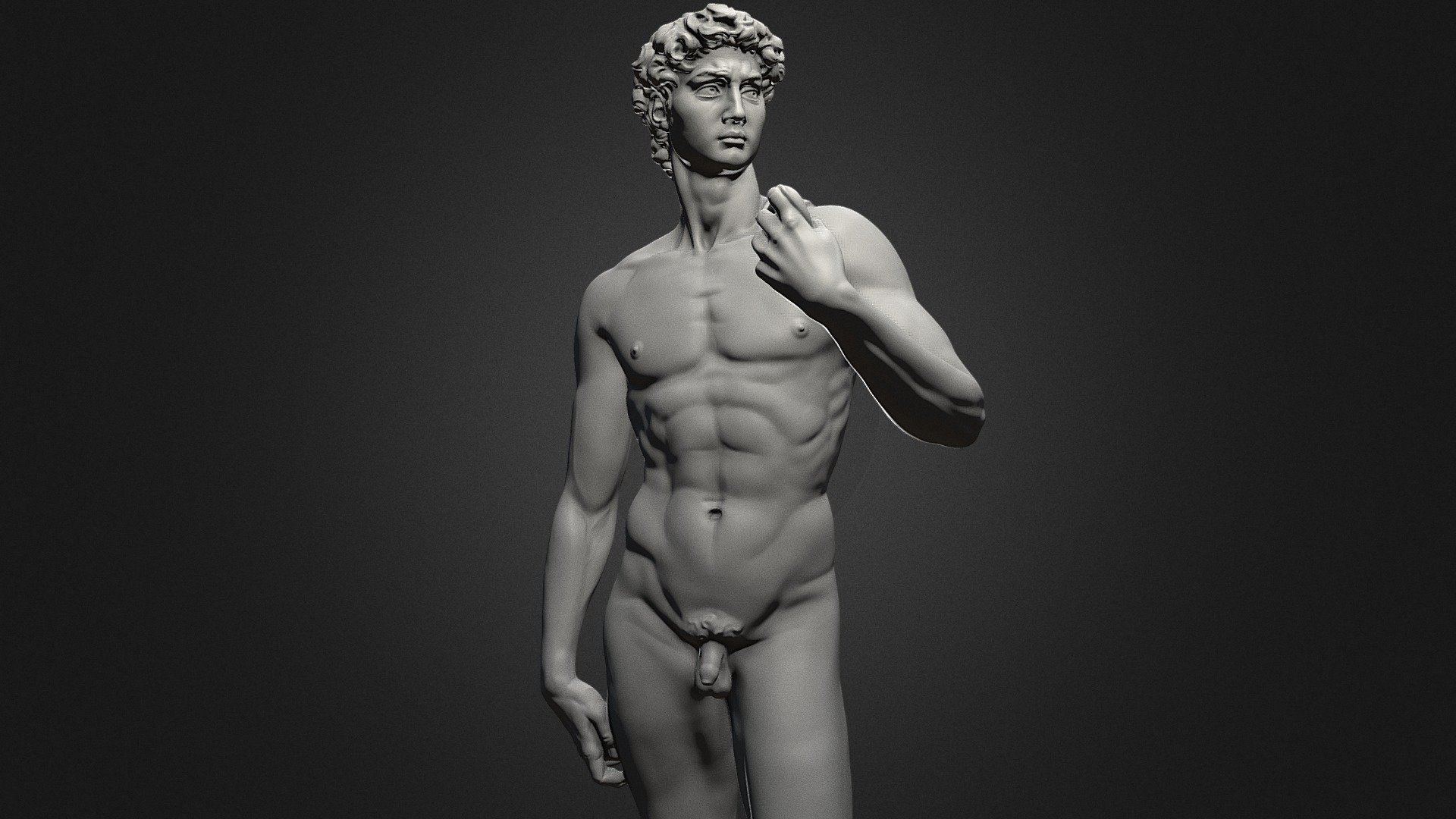 3d Printable David Statue by Michelangelo