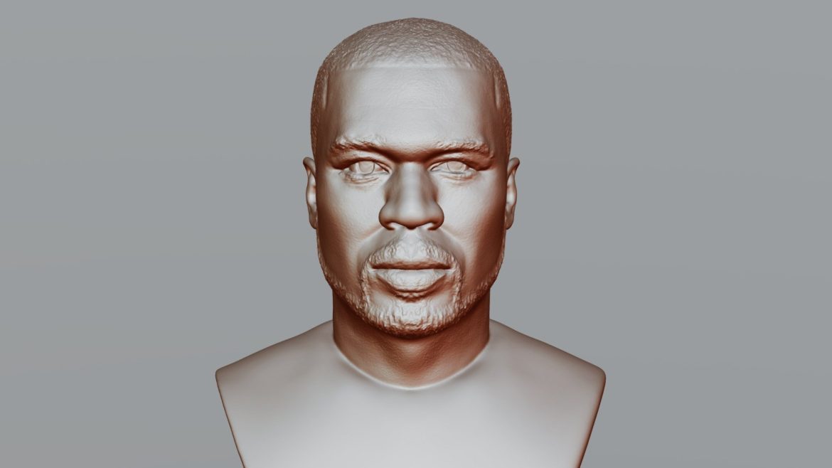 50 cent bust for 3d printing 3d model
