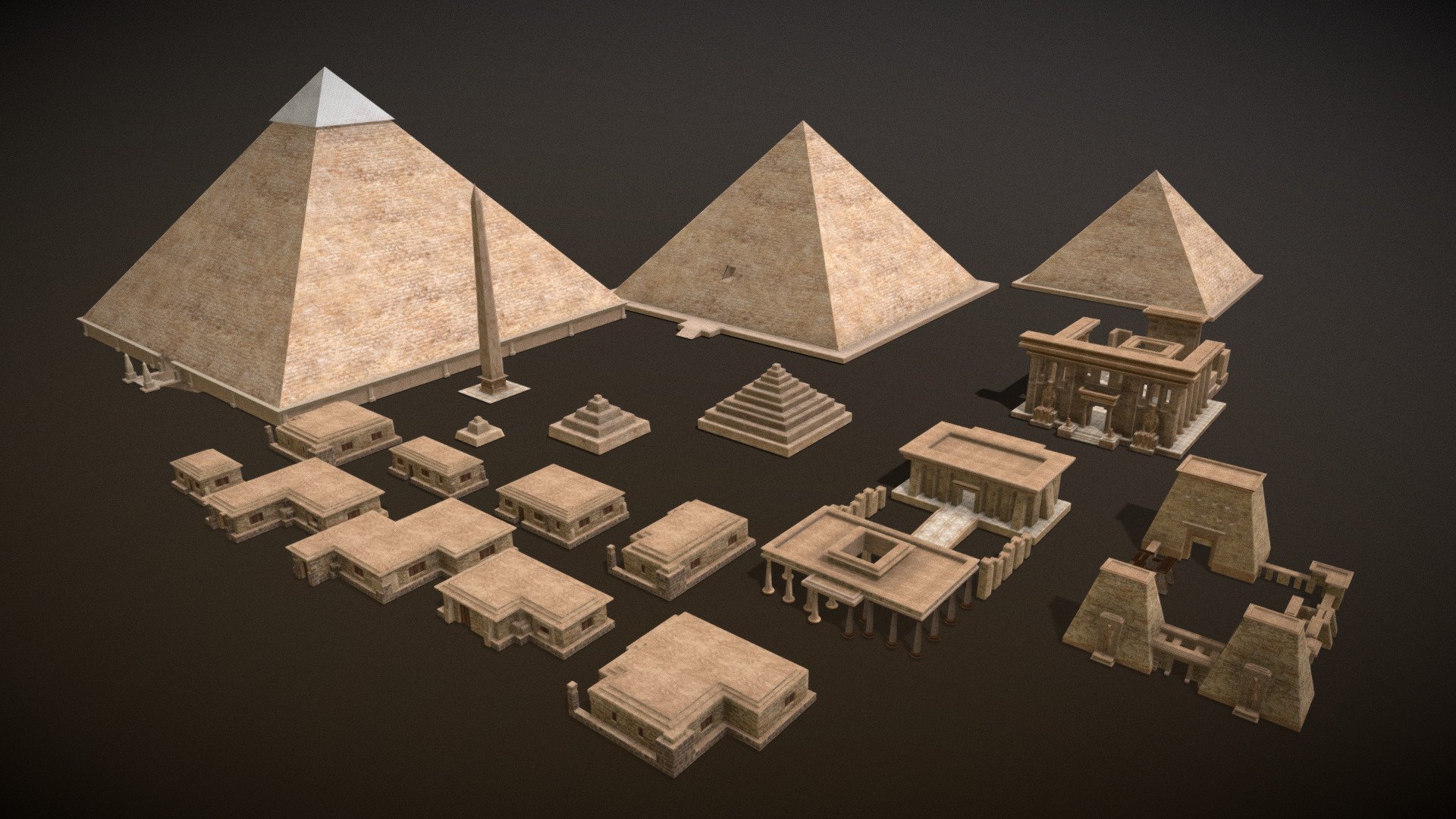 ancient egyptian pharaohs buildings