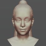Ariana Grande bust for 3D printing