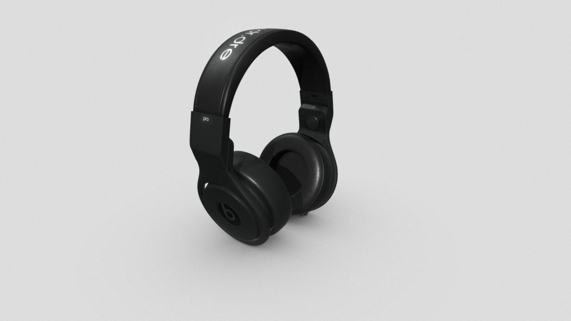 beats pro headphones by dre 3d model