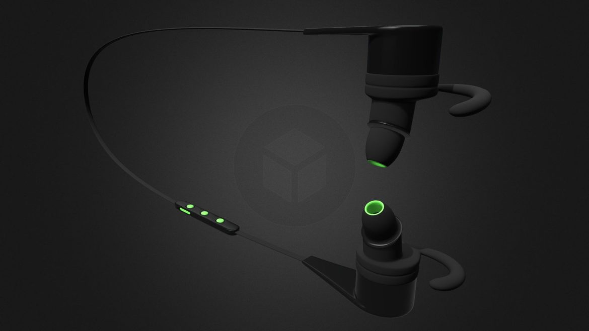 bluetooth headphones 3d model