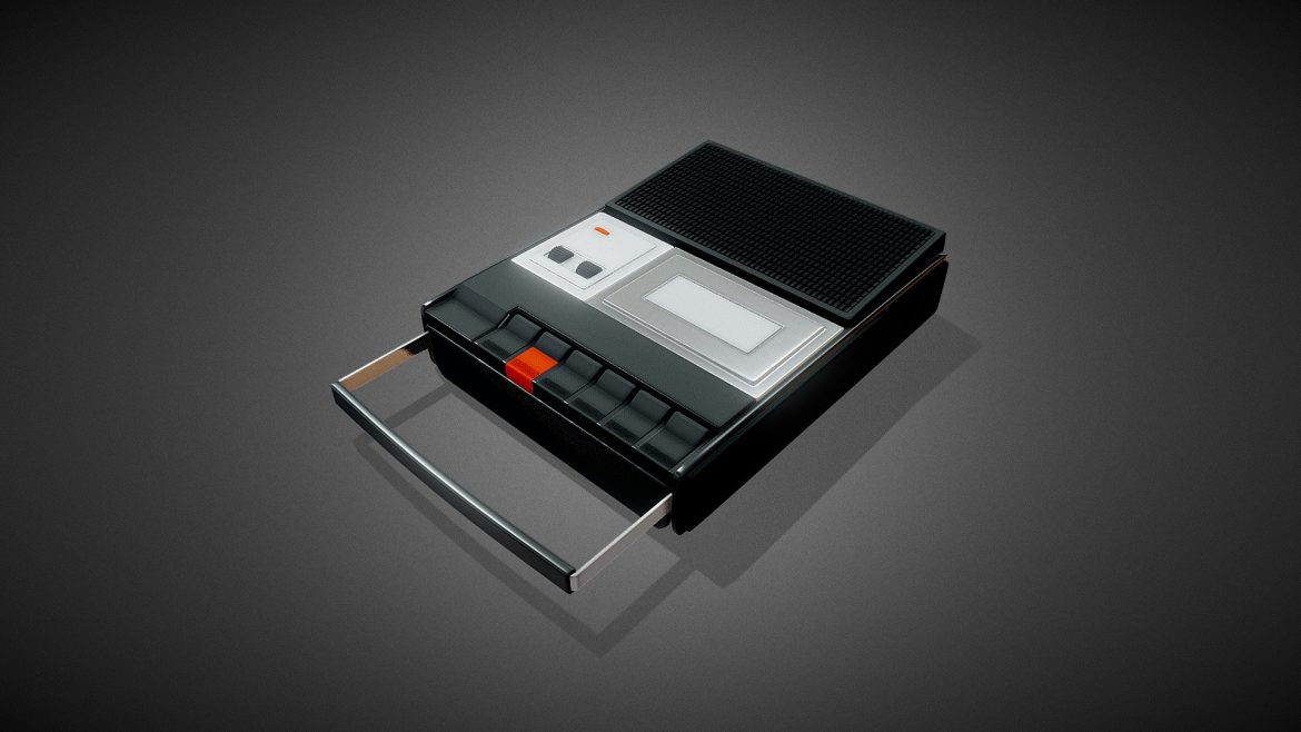 cassette recorder proton hipoly model 3d model