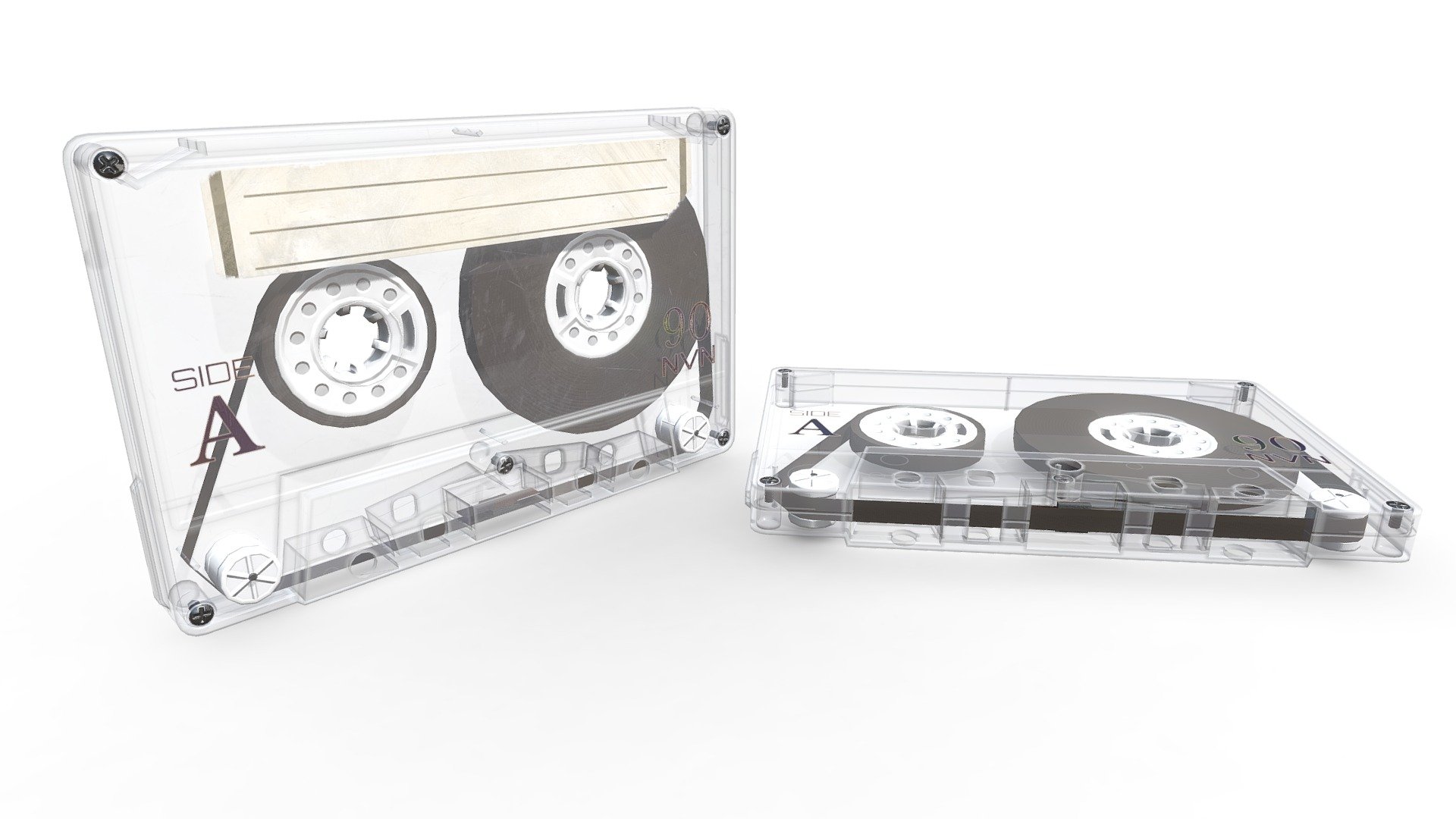 Cassette Tape Transparent White – 4 Variants