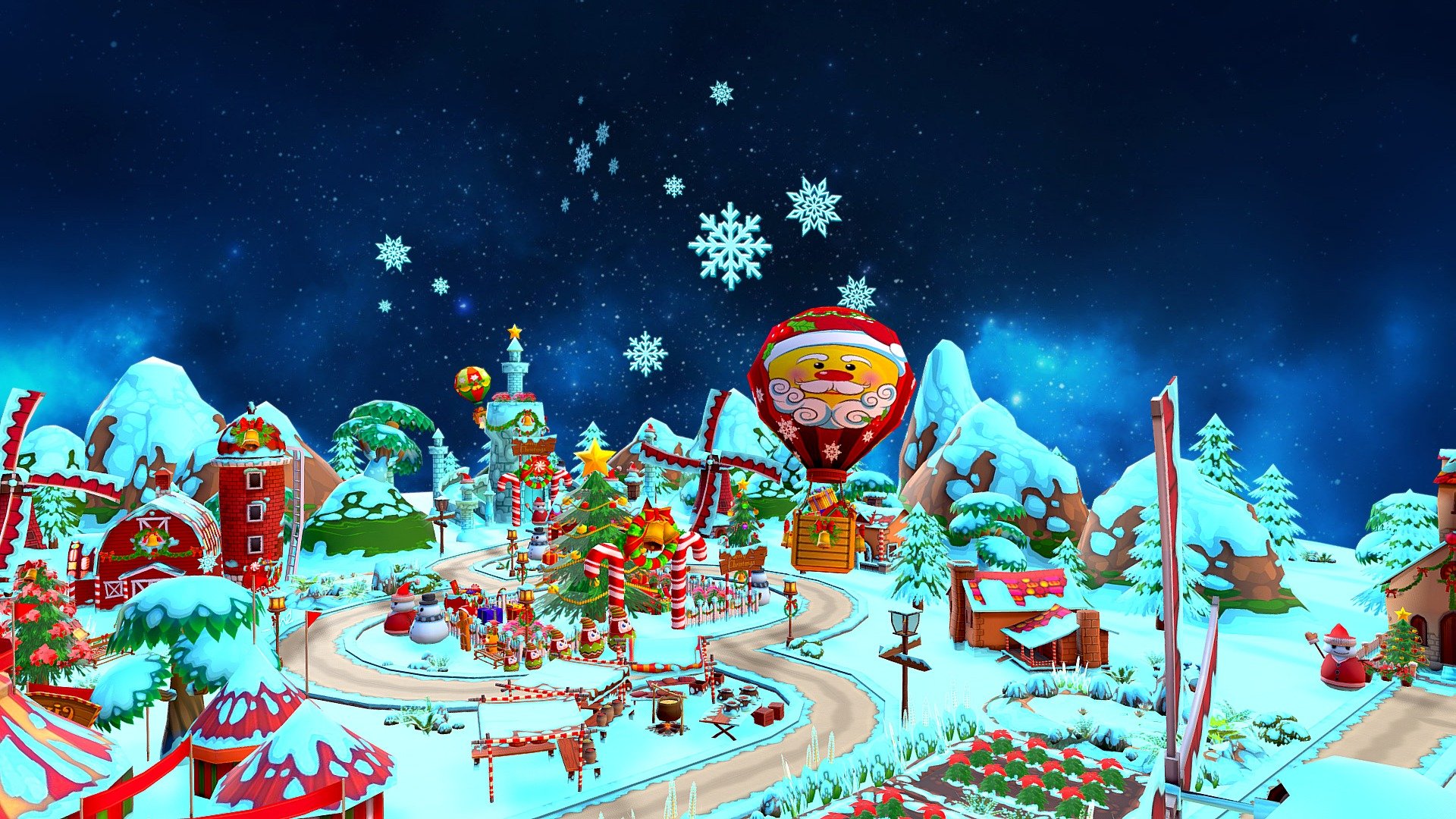 Christmas Cartoon Farm