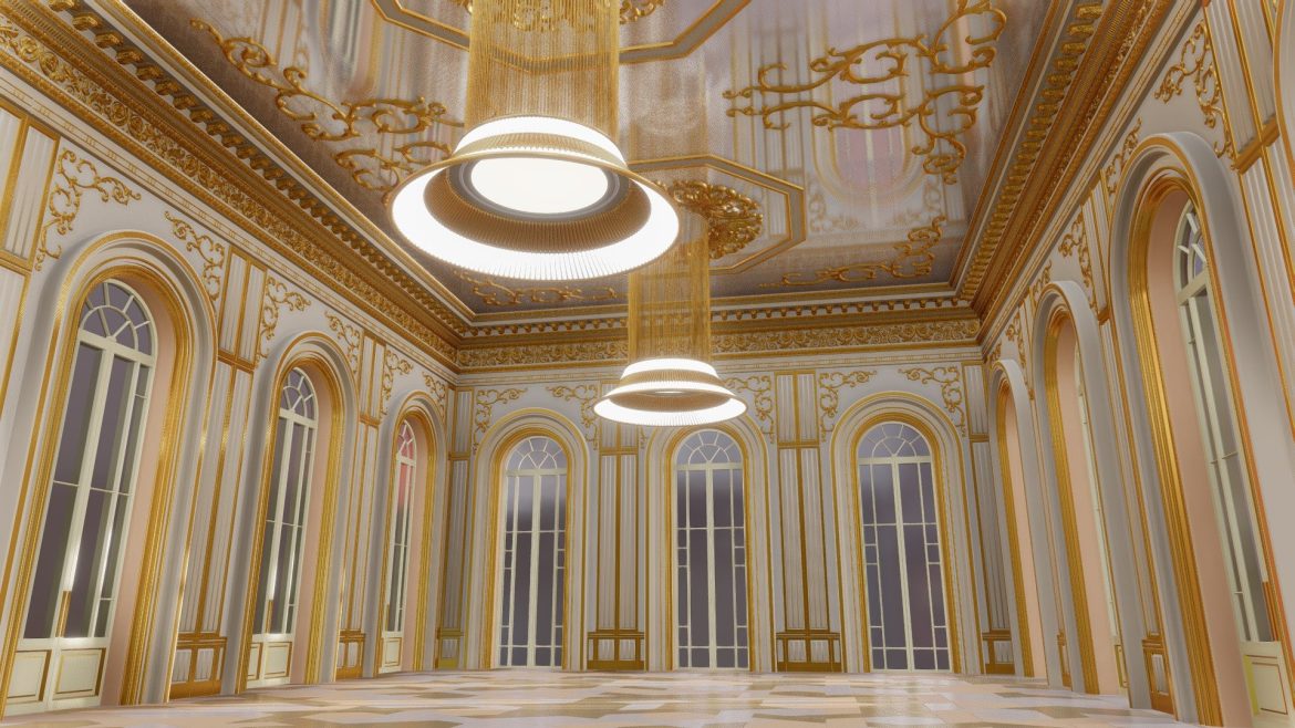 classic interior 335 3d model