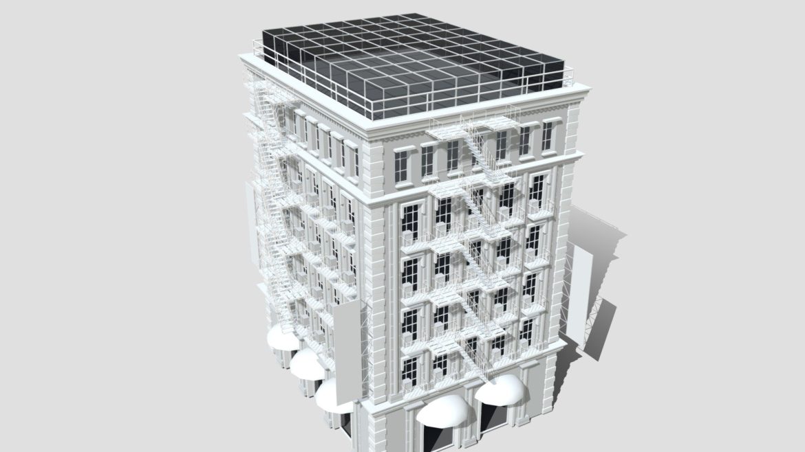 commercial building b 3 3d model