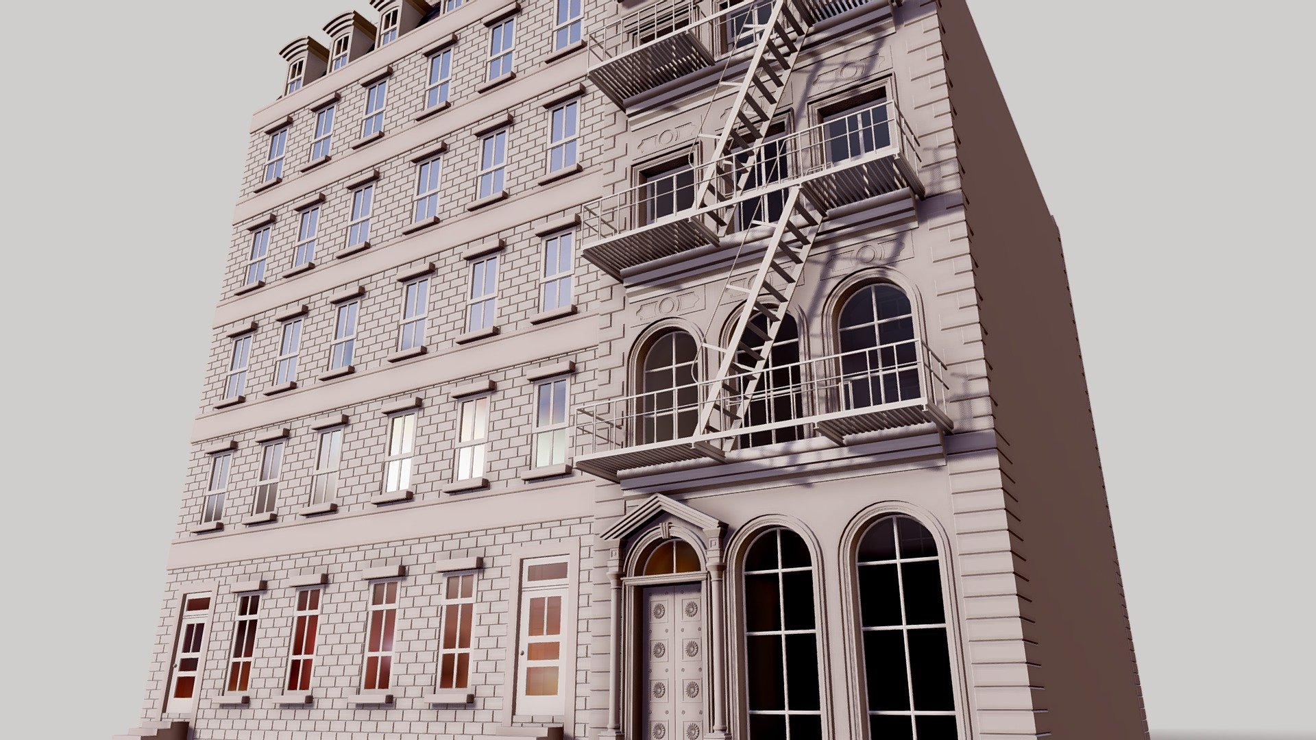 Commercial Building Facade 01