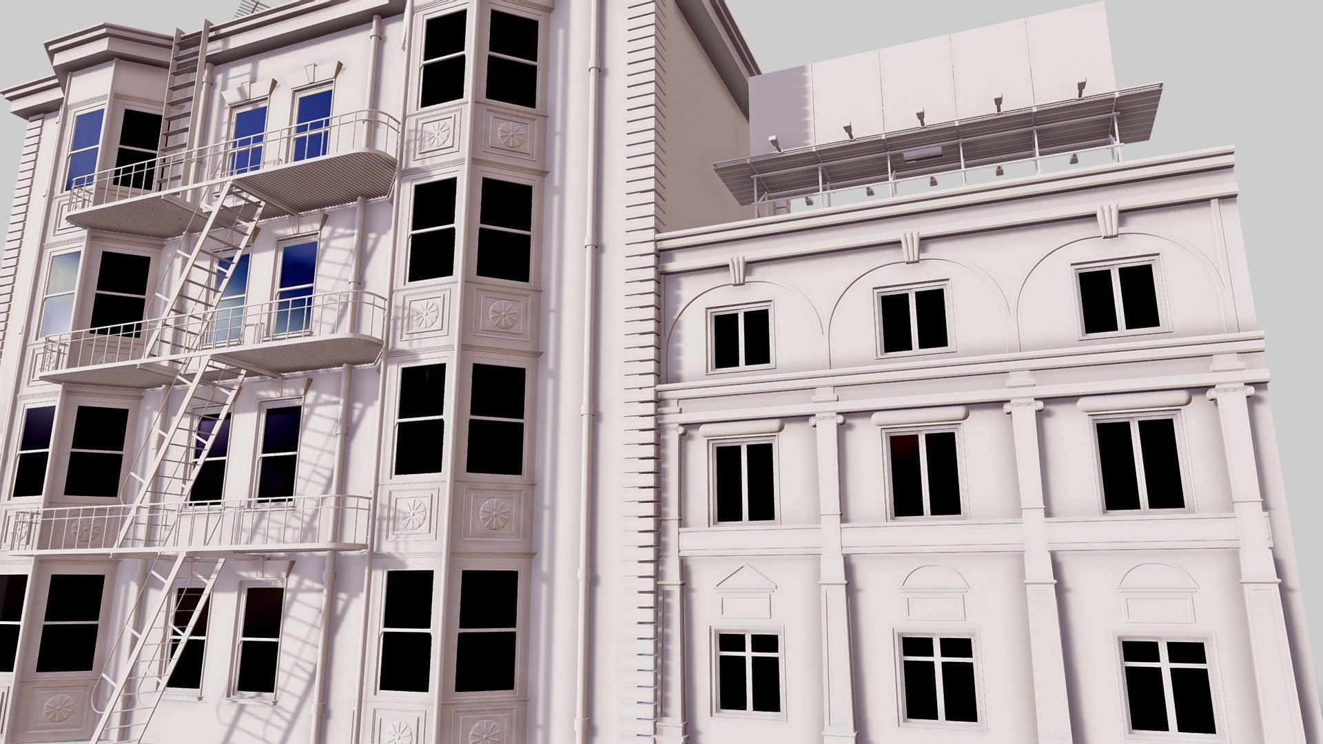 Commercial Building Facade 05