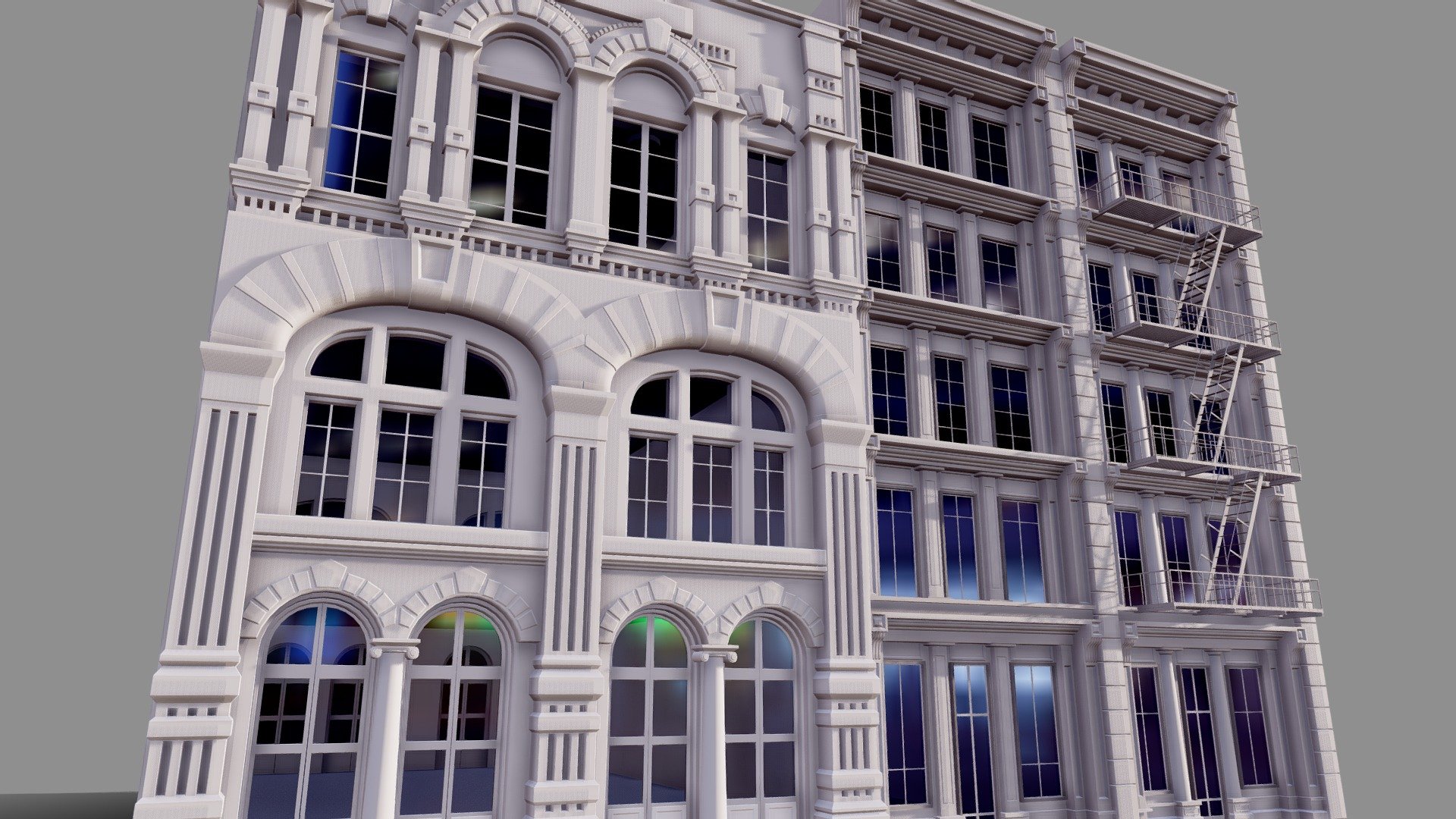 Commercial Building Facade 06