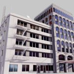 commercial building facade 12 3d model
