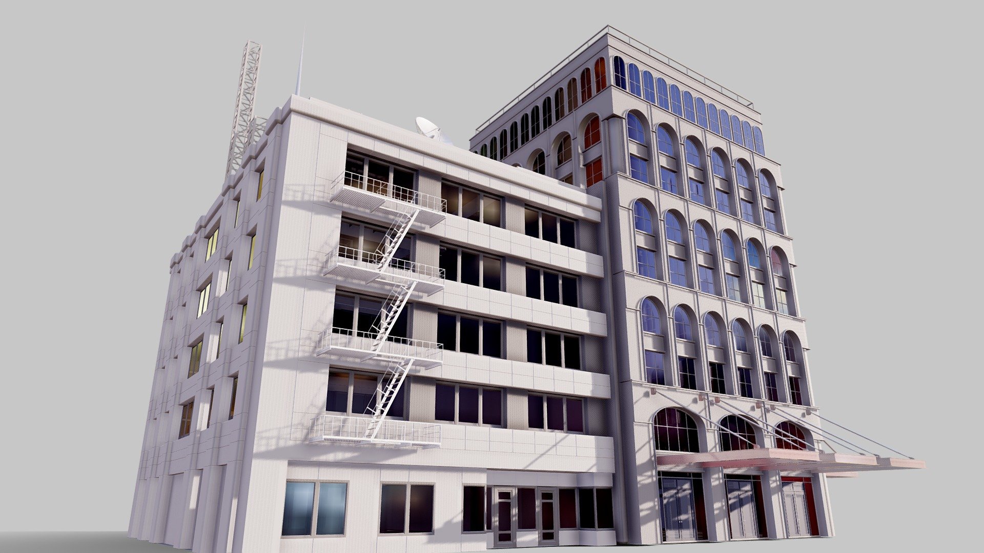 Commercial Building Facade 12