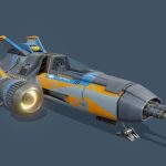 custom starfighter v2 3d model