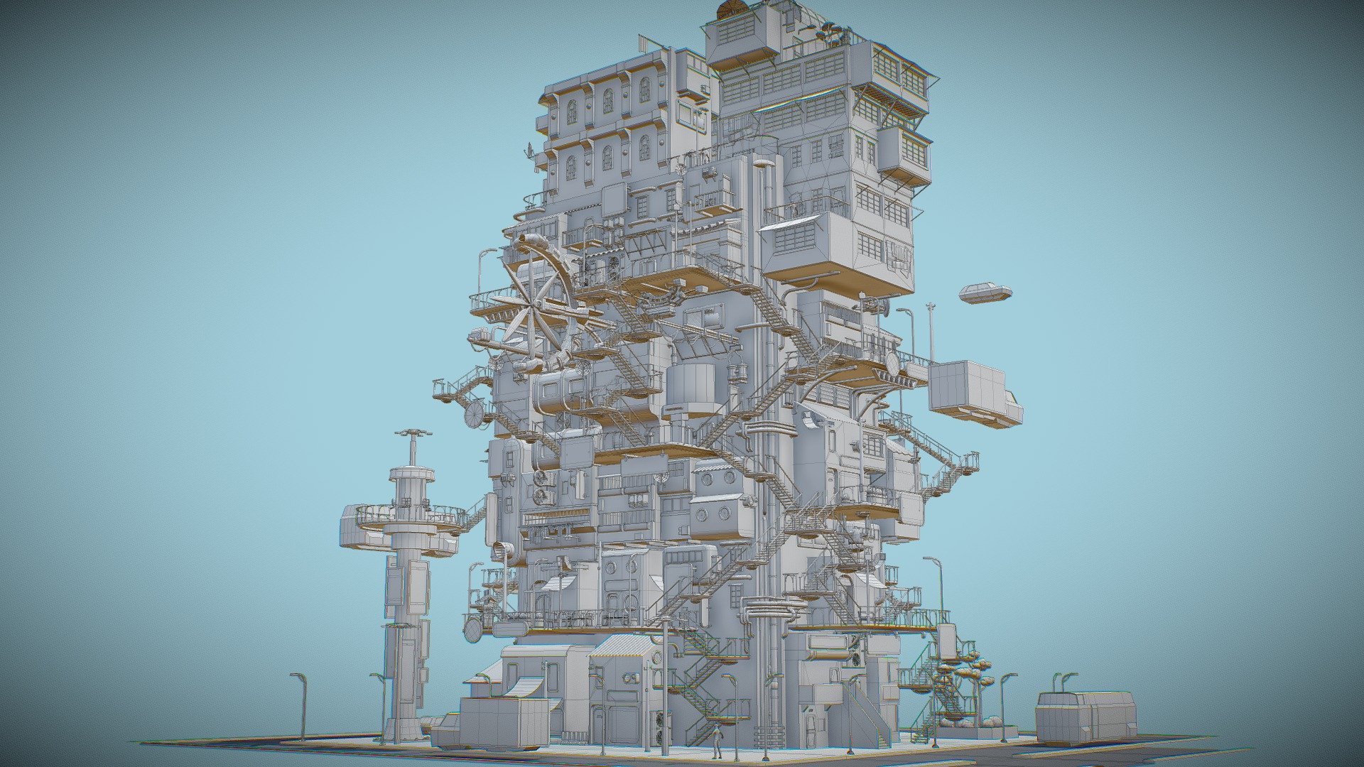 Cyberpunk City Modular