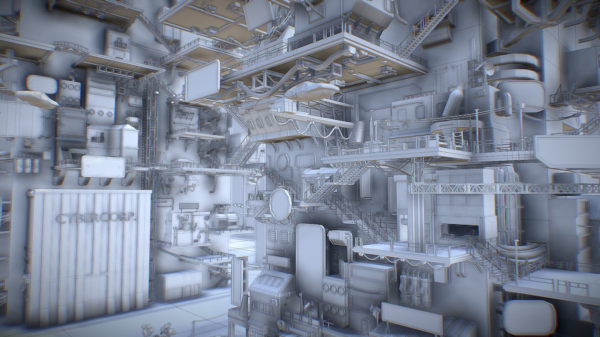 Cyberpunk City (two Year Old Project)