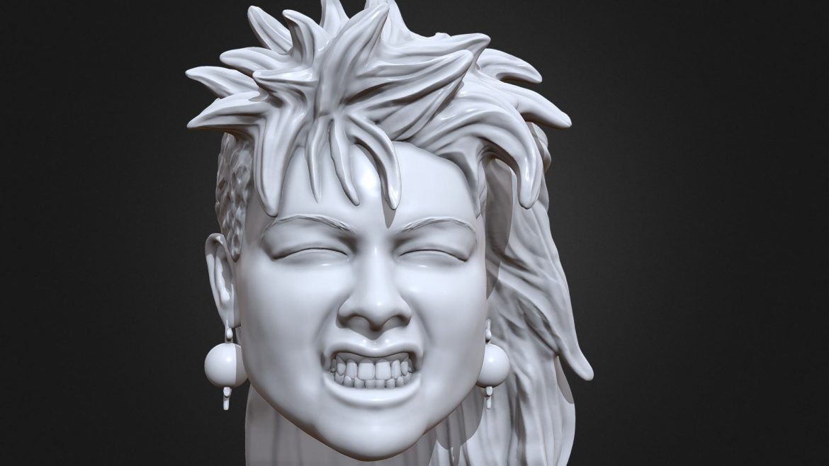 cyndi lauper 3d printable portrait sculpt 3d model