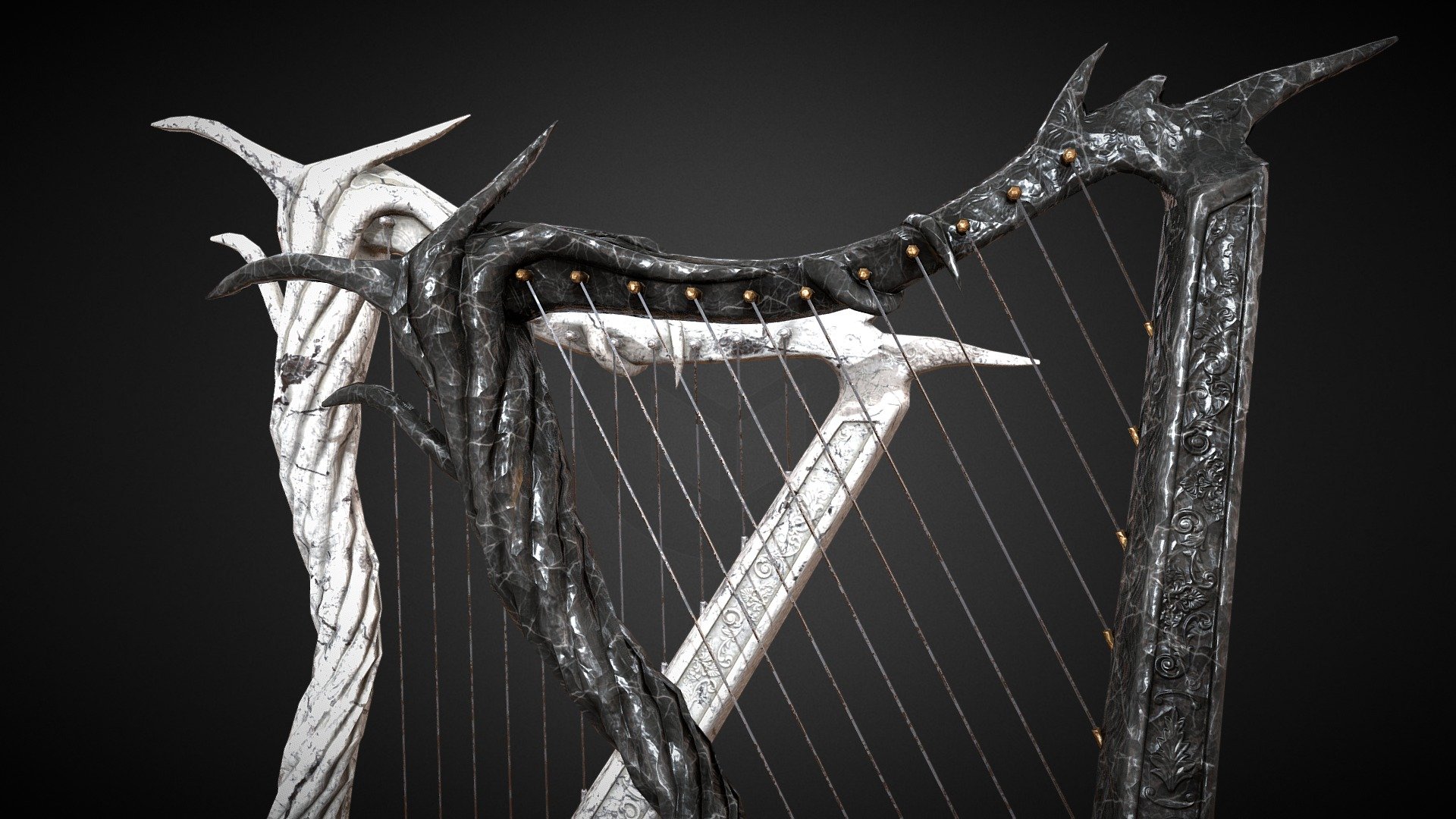 Deadlands Series_02_Ebony&Ivory Harp