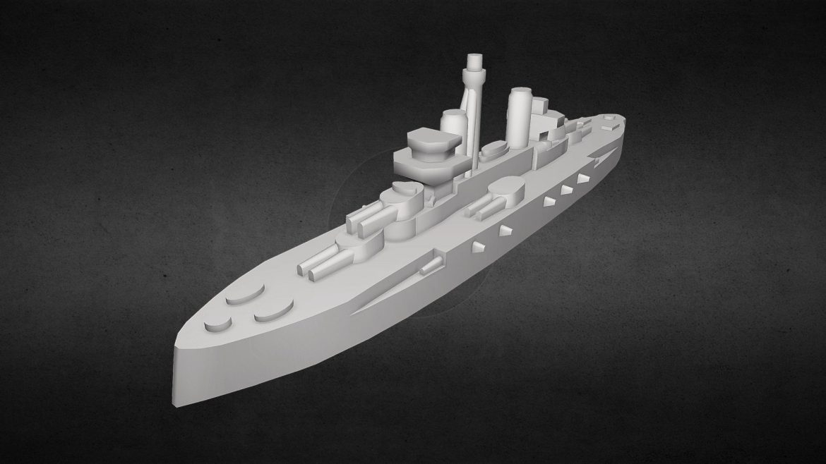 dreadnought minas gerais 3d model