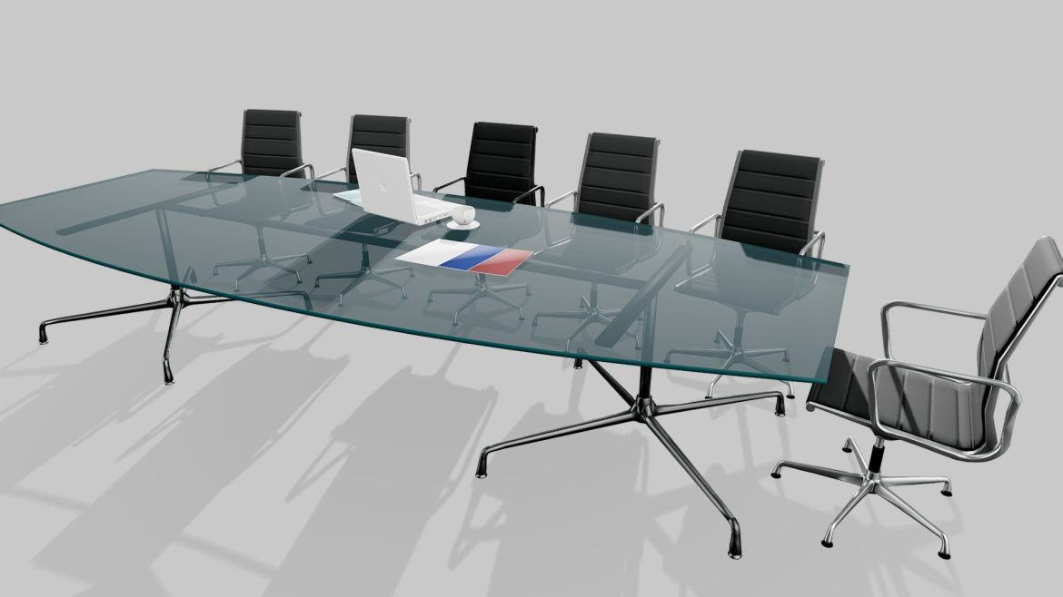 eames conference and chairs 3d model