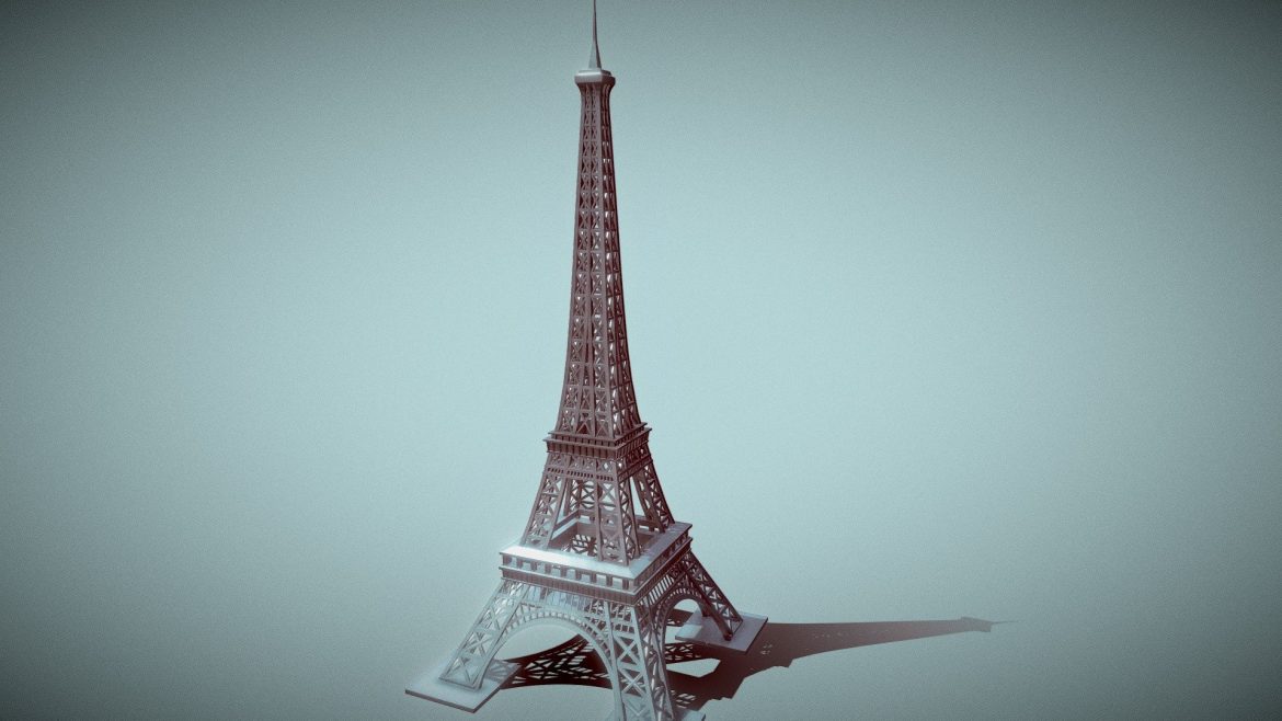 eiffel tower 3d model