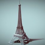 eiffel tower 3d model