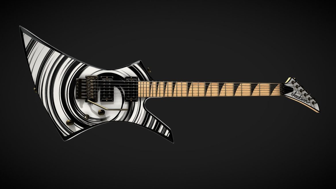 electric guitar jackson kelly skin3 3d model