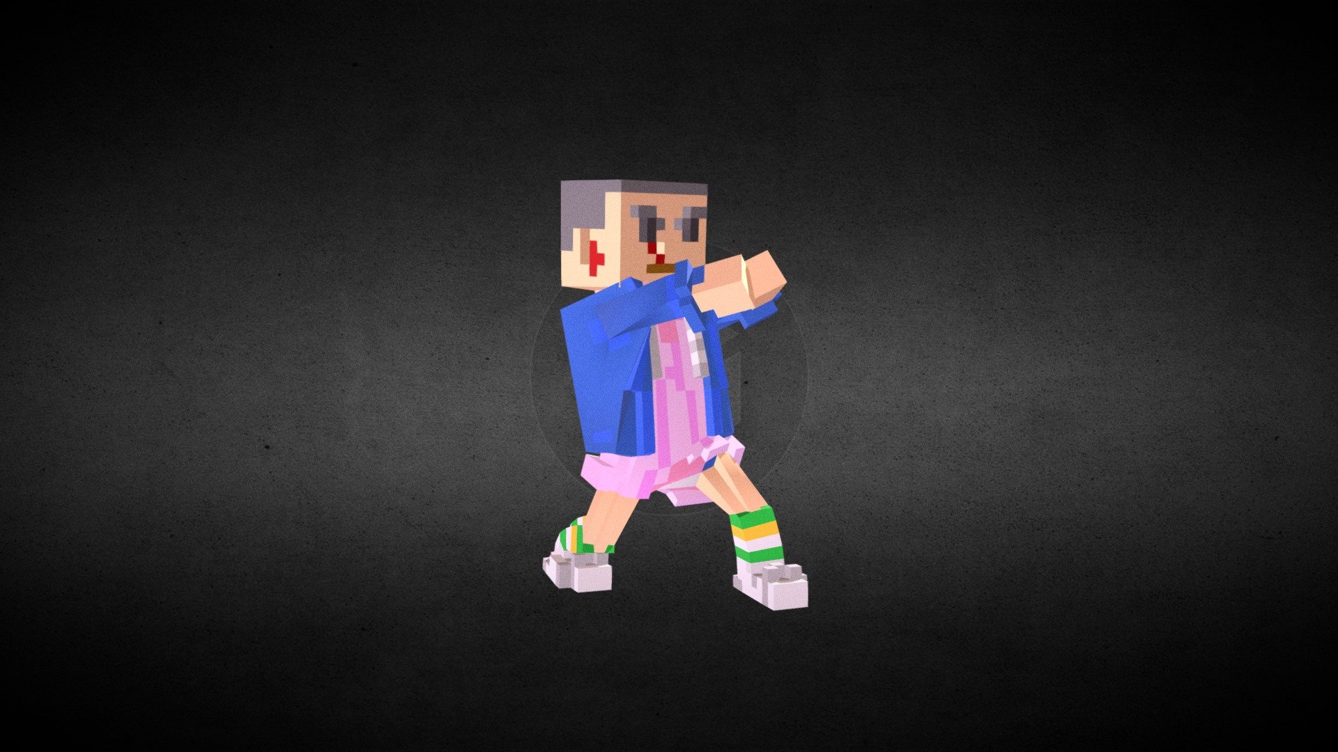 Eleven using force (Voxel)