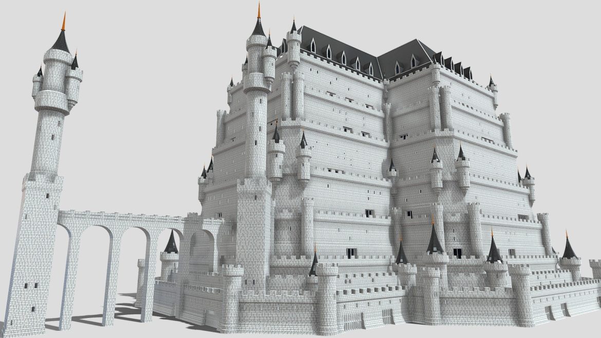 fantasy castle 014 3d model