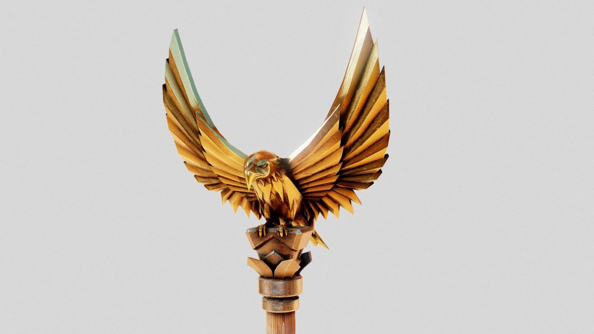 freedom staff reimagined 4k pbr 3d model