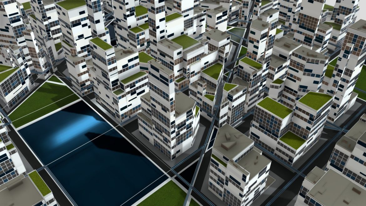 future city a 4 3d model