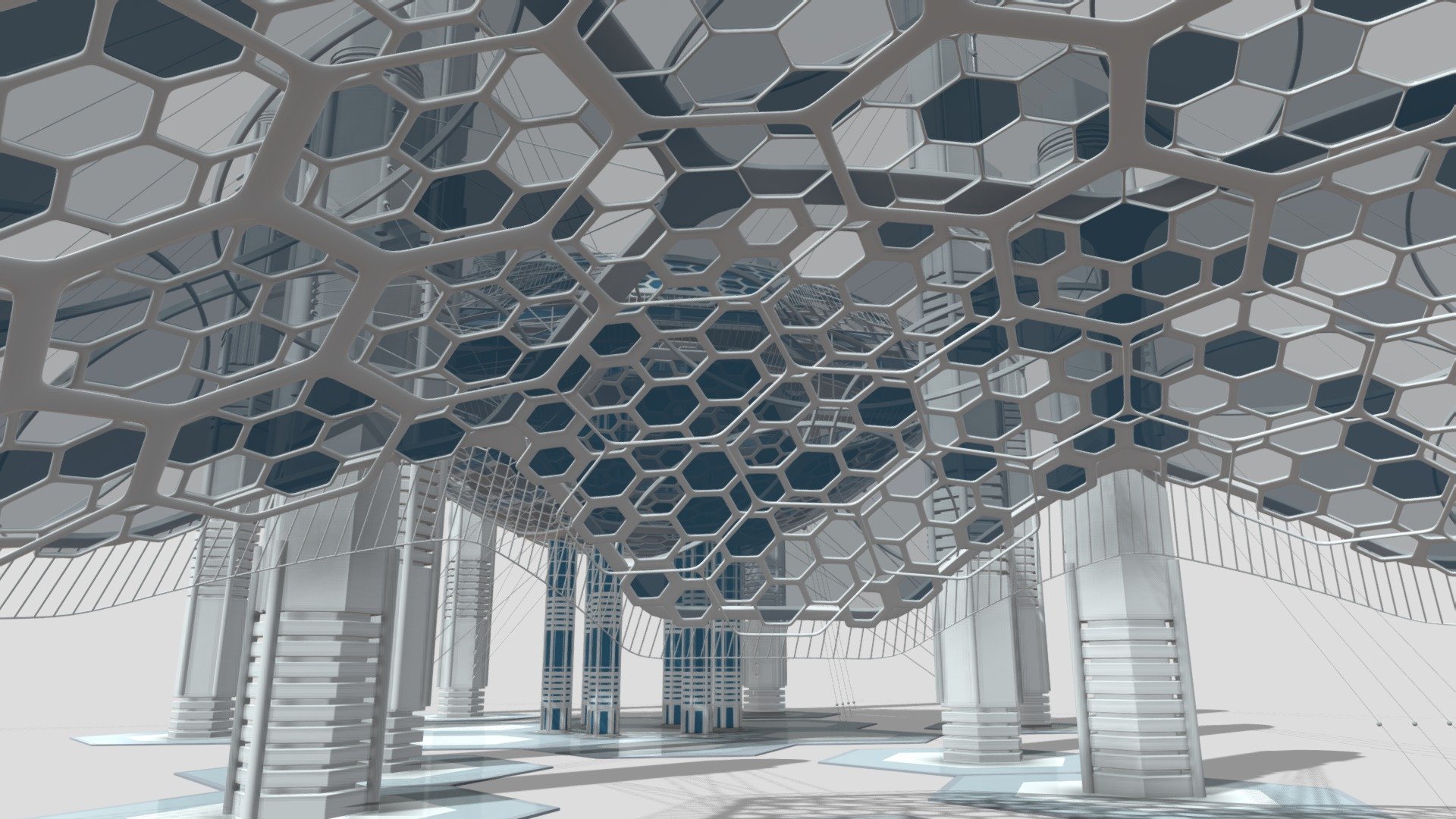 Futuristic Architectural Structure 16