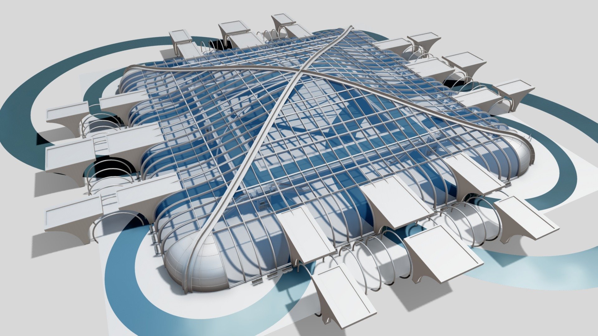 Futuristic Architectural Structure