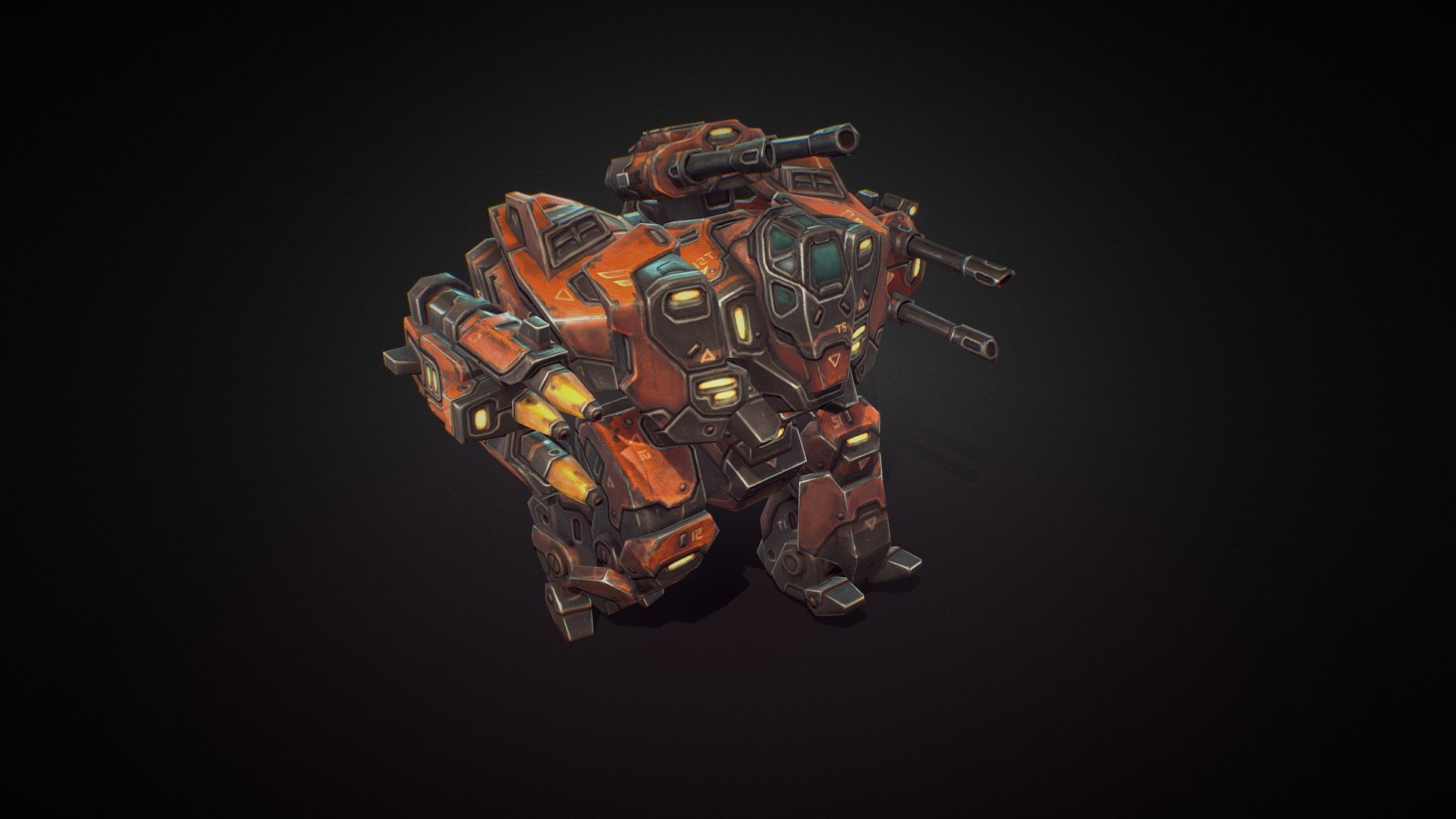 Mech Constructor: Heavy Mech (PBR)