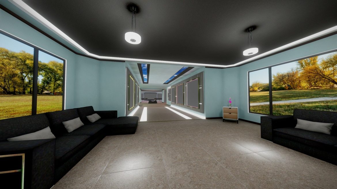 photography studio 3d model