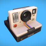 polaroid onestep 2 camera 3d model
