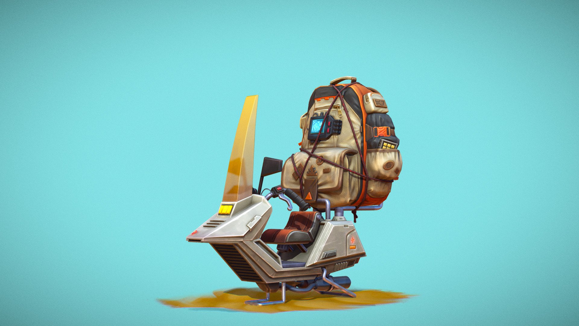 Sci-fi motorcycle