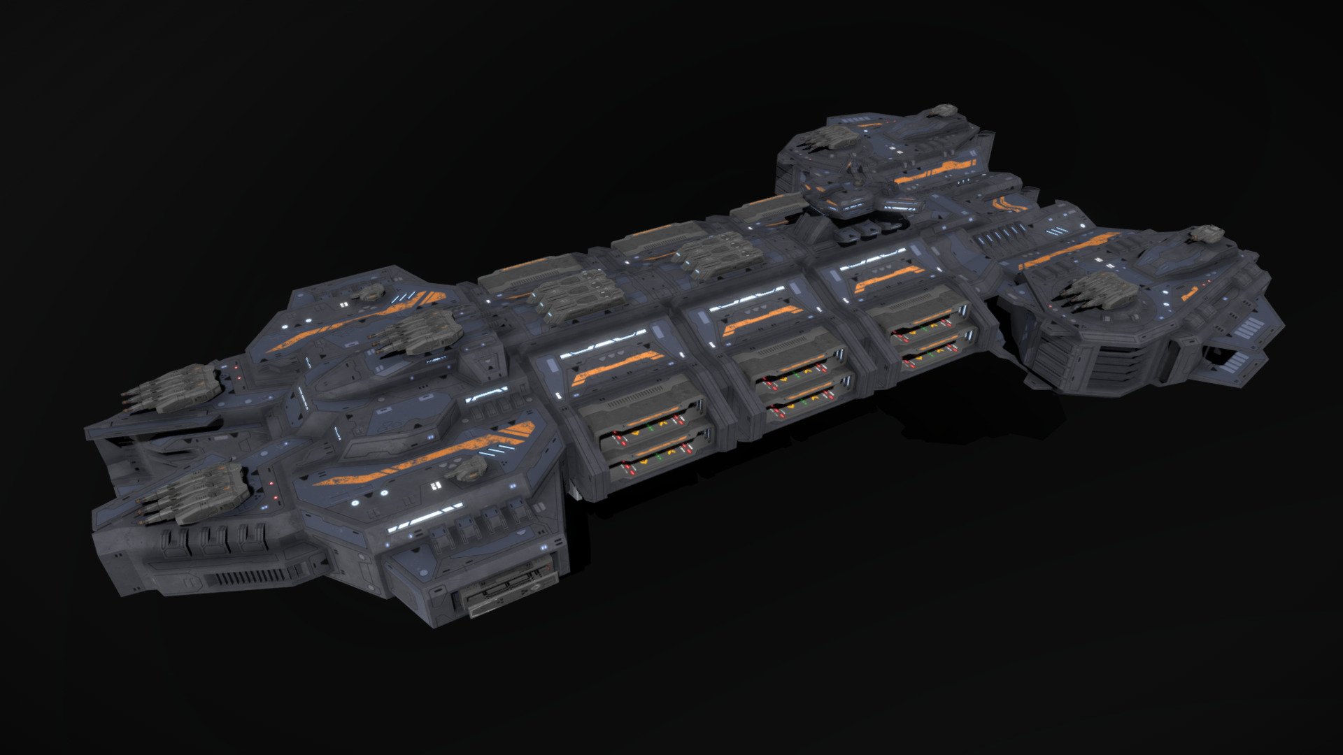 Scifi Battlecarrier Orion