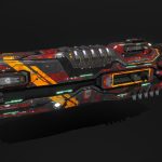 scifi battleship warcry 3d model