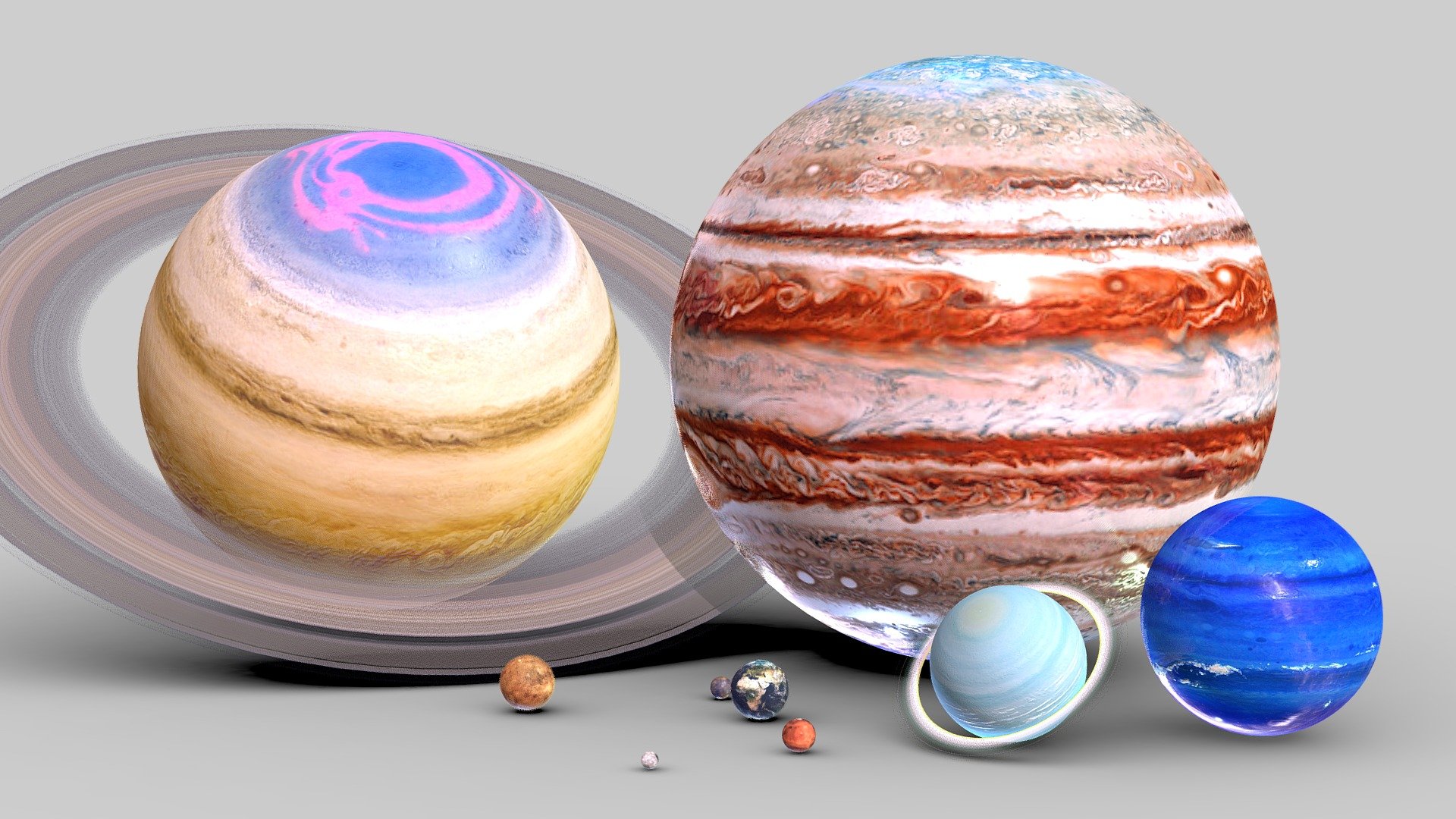 Solar System In Scale - deep3dsea