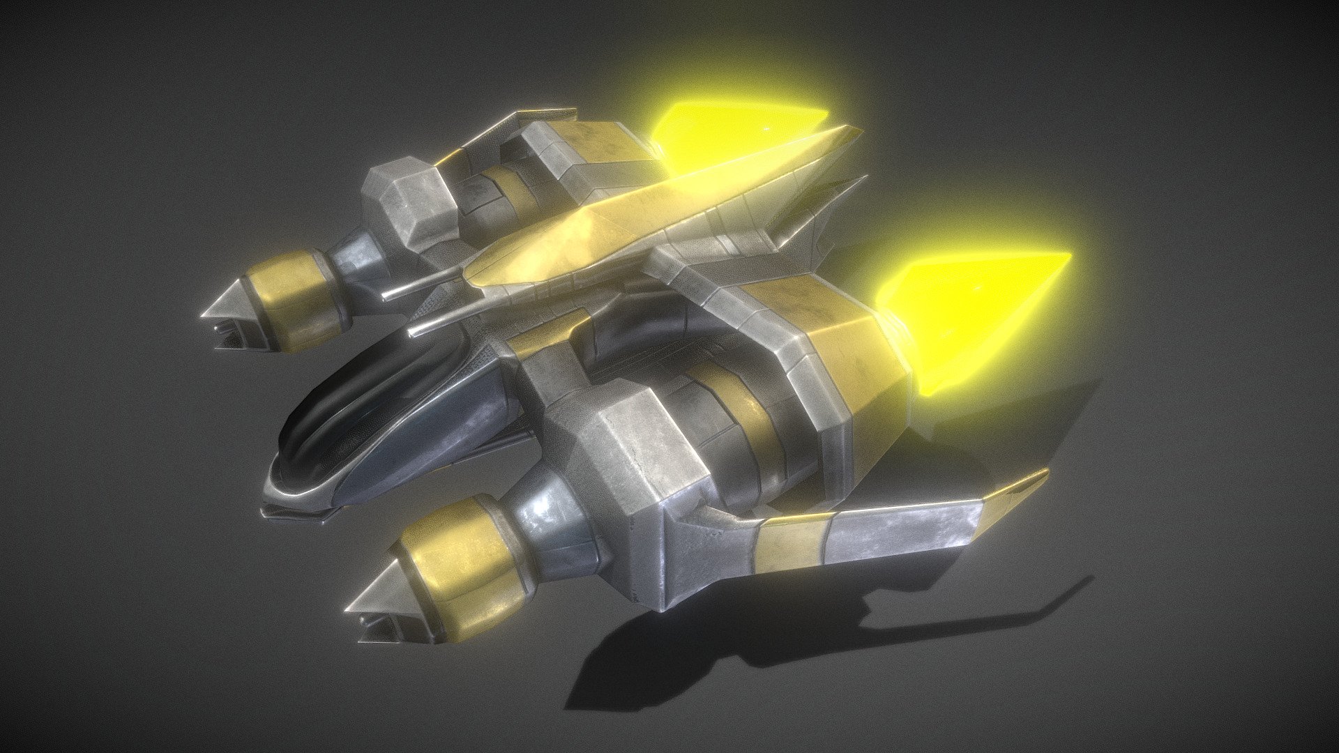 Star Fighter Low-Poly