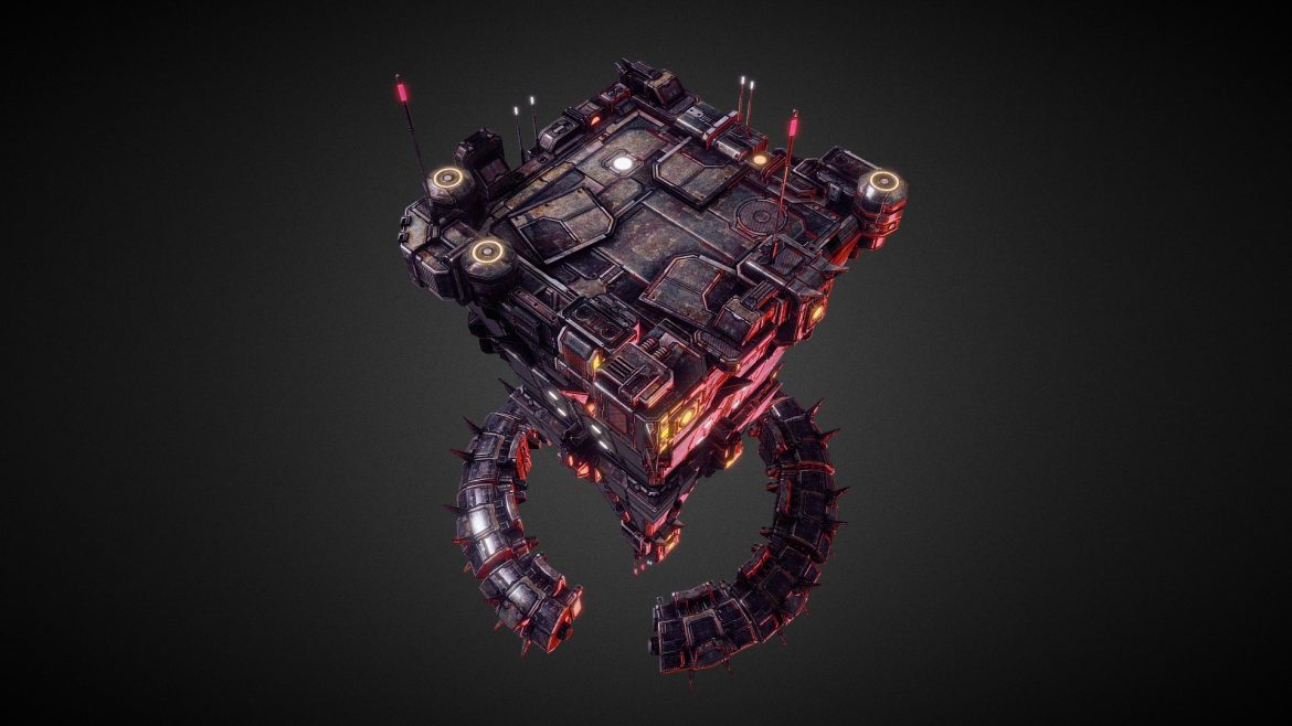 starfall tactics screechers mothership 3d model