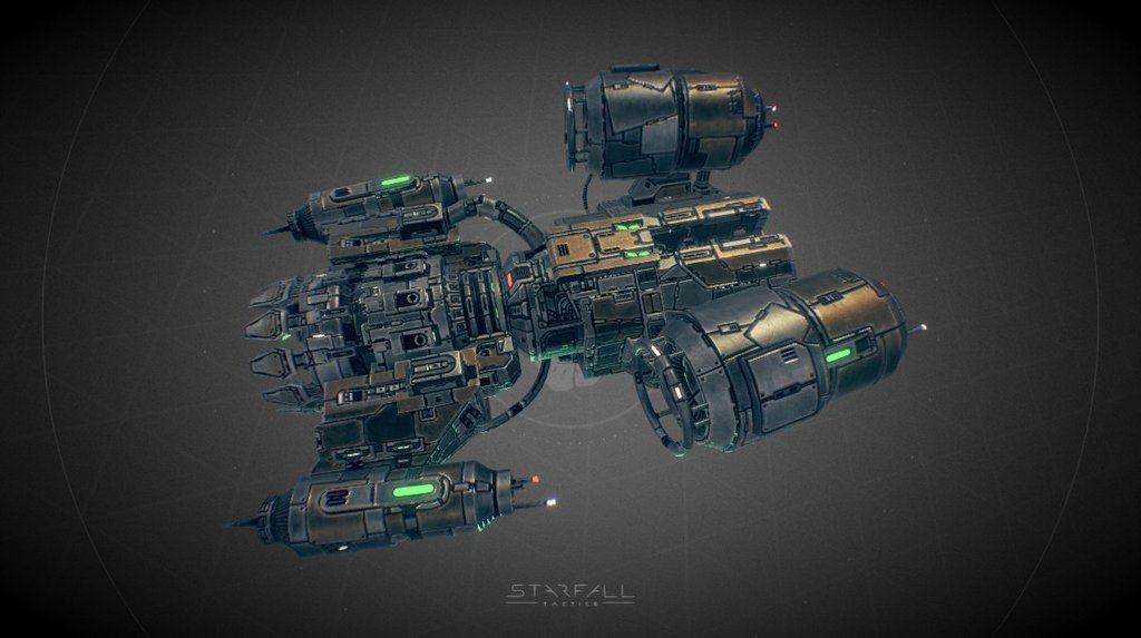 starfall tactics solomon deprived battleship 3d model