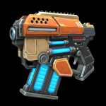 Stylized sci-fi pistol