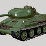 tank t34 3d model