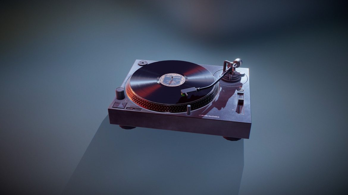 modern turntable 3d model