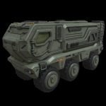 Typhoon futuristic military armored truck