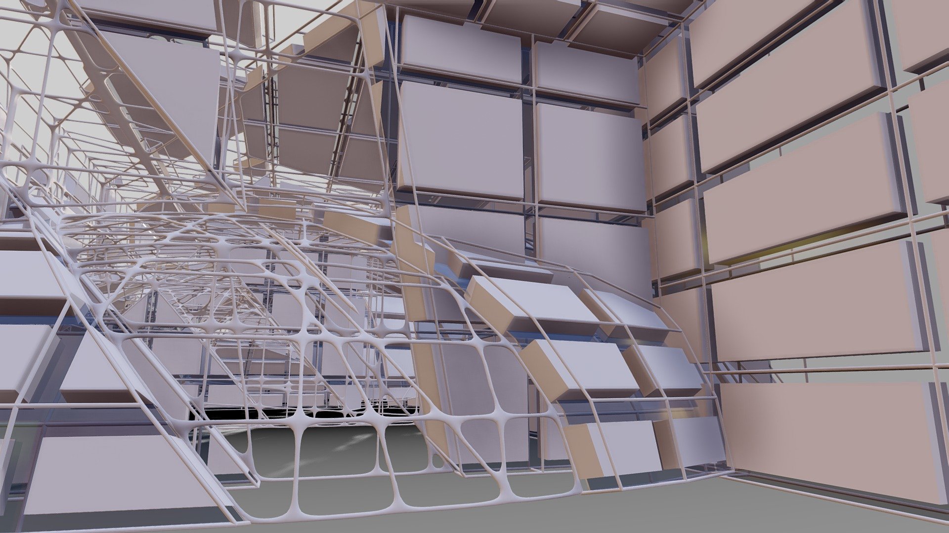 uturistic Architectural Dome Interior 14
