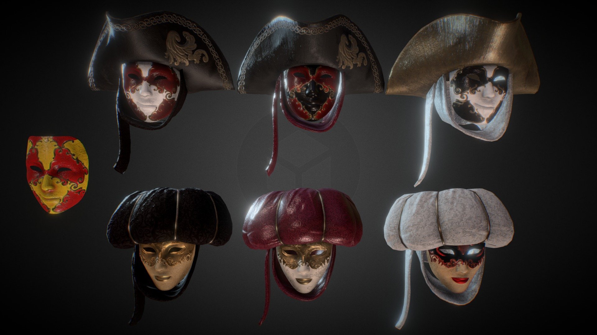 Venezian masks collection